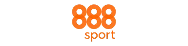 O número «888» em laranja forte, sobreposto à palavra «sport» num fundo preto, criando um logótipo desportivo vibrante e dinâmico